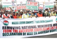 NLC protest wage differential bill